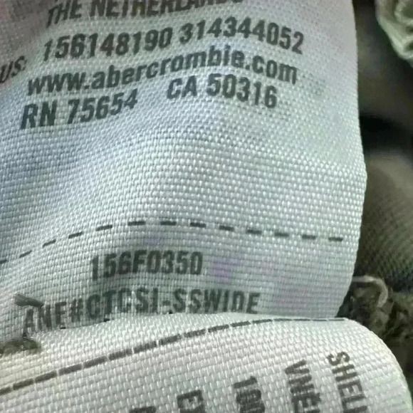 Abercrombie & Fitch AF Vintage Green Boho Comfy Jogger Cargo Pants Small - Picture 5 of 10